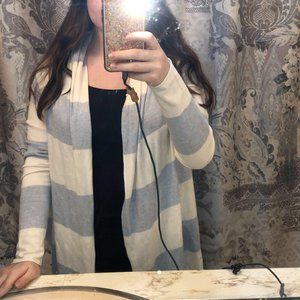 Stripped Blue and White Cardigan